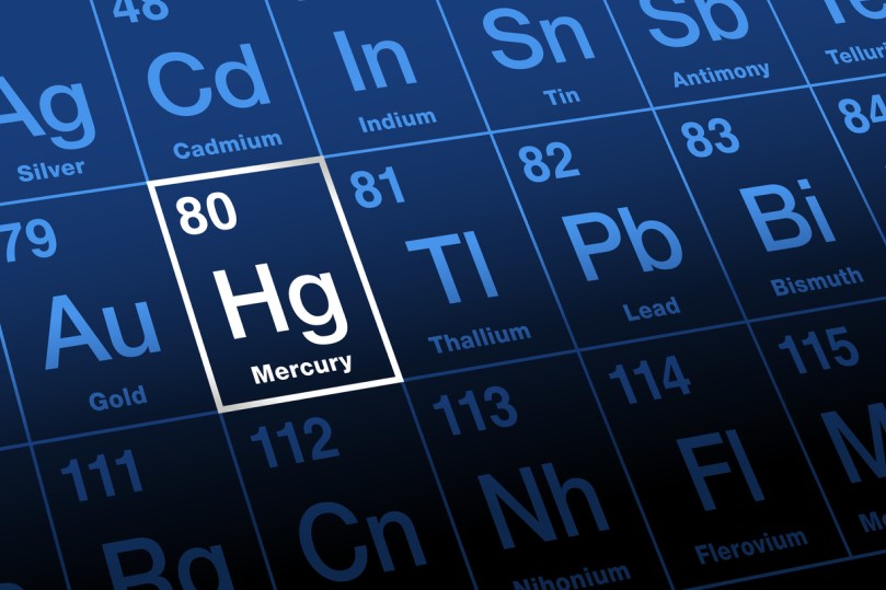 رقم 80 وكلمة mercury وحرفي H و G بالإنكليزية